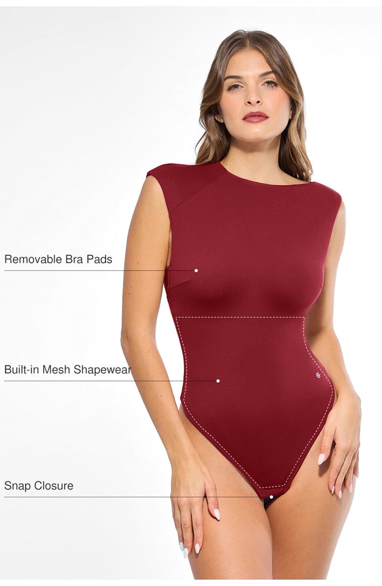 Popilush ContourFlex All-in-One Fitted Bodysuit, Alternate, color, Midnight Black