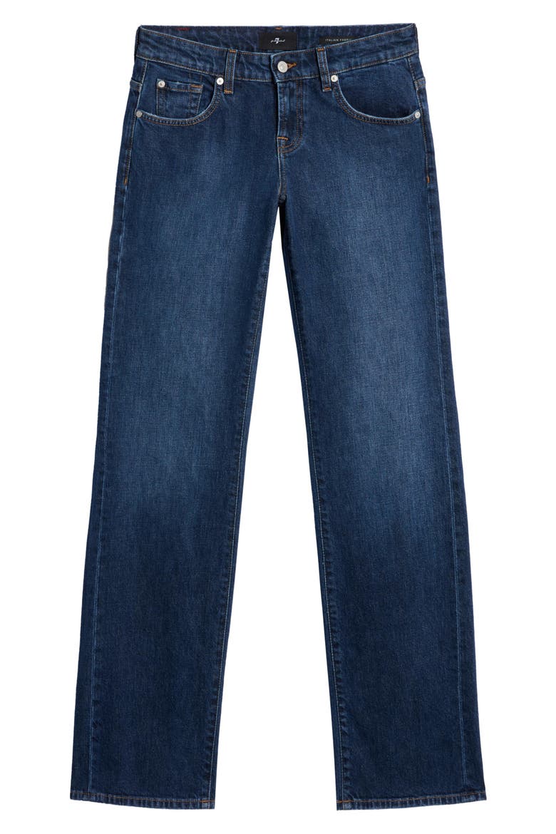Low Rise Relaxed Straight Leg Jeans, Alternate, color, INDIGLOW