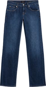 7 For All Mankind Low Rise Relaxed Straight Leg Jeans