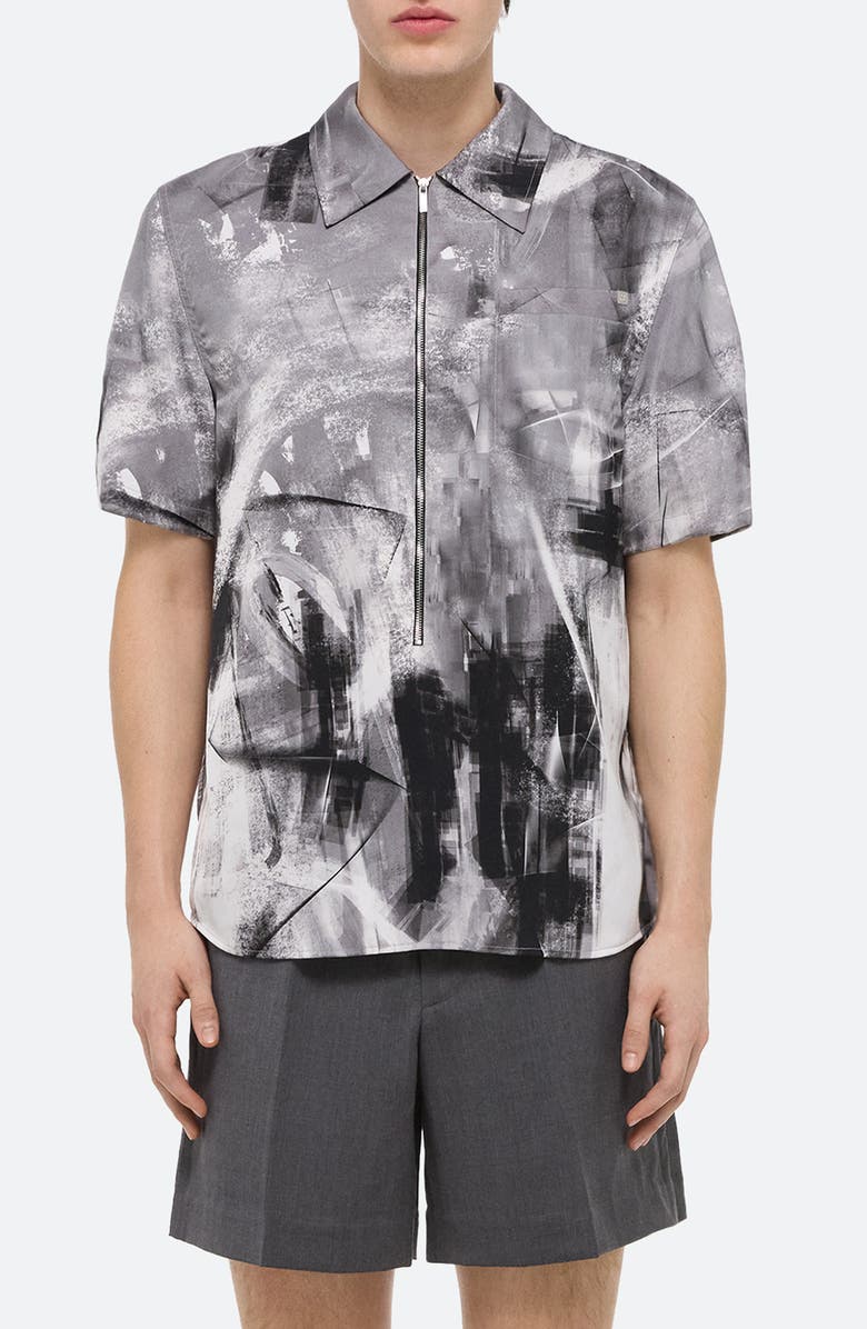 Helmut Lang Zip Scribble Shirt, Main, color, 