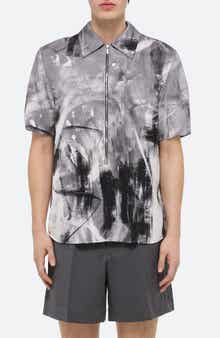 Helmut Lang Zip Scribble Shirt