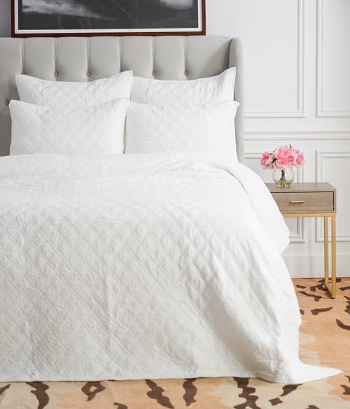 Elisabeth York 20" X 26" Sutton Dove Cotton Standard Sham In White