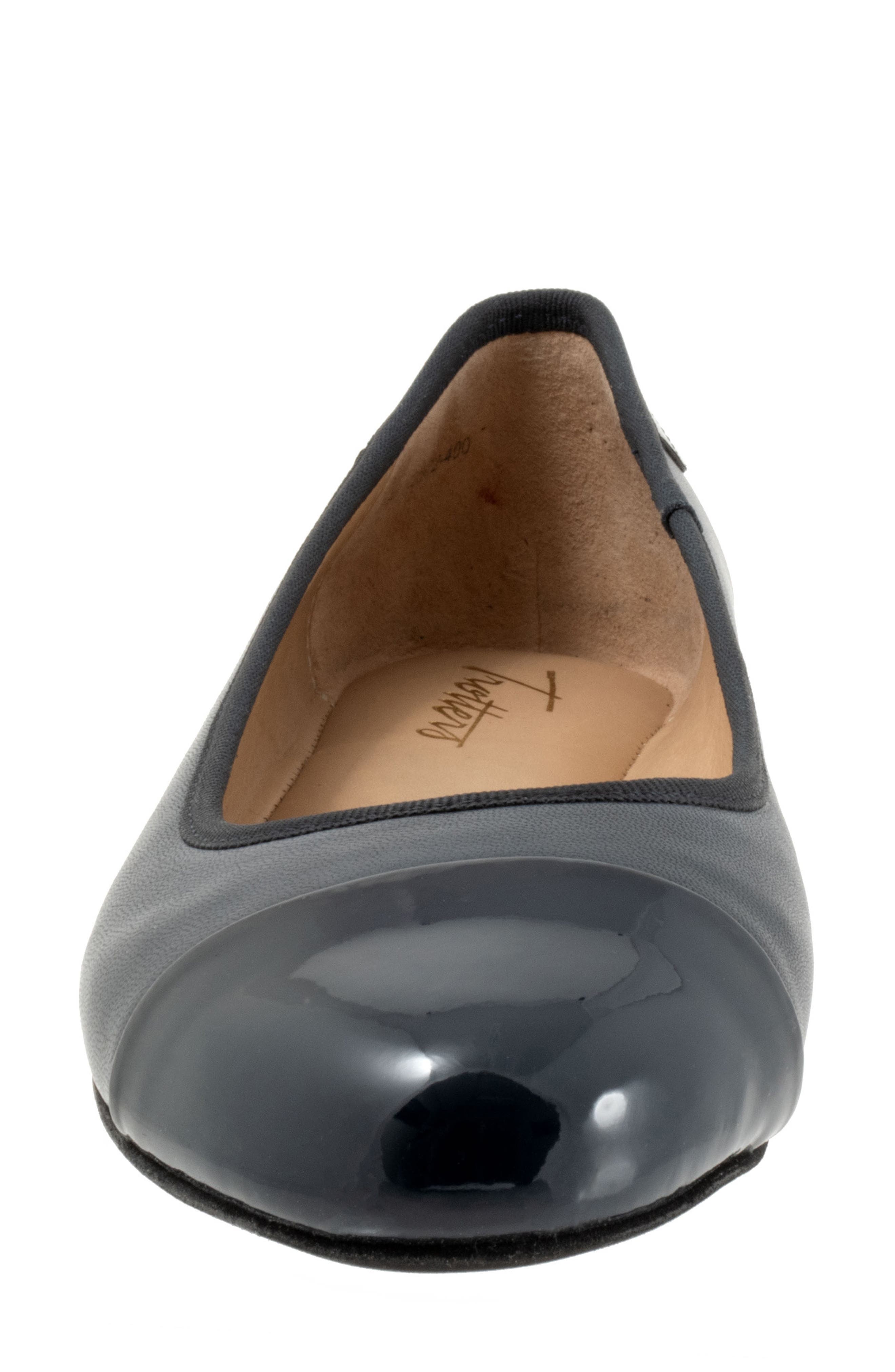 Clara Cap Toe Flat, Alternate, color, NAVY