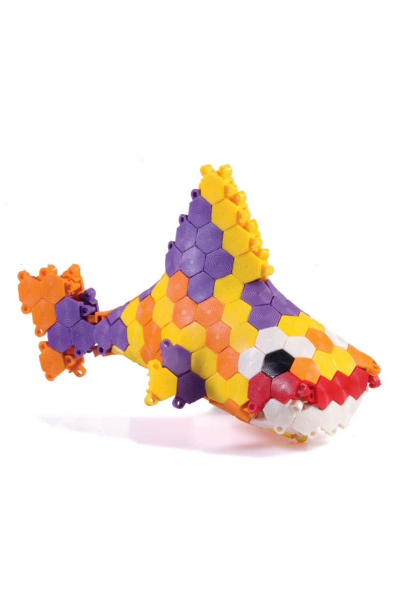 PLAYLEARN Puzzybits Hexiflex Building Blocks Set, Alternate, color, 