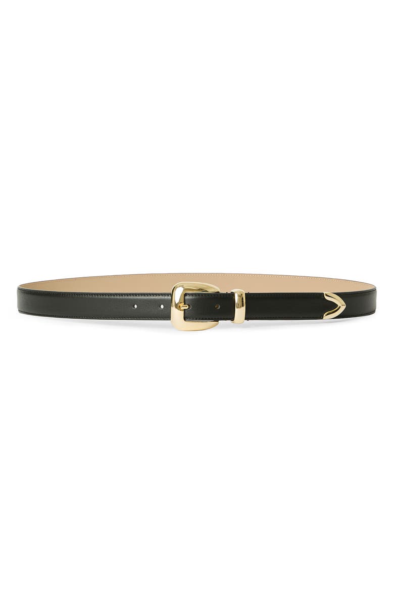 B-Low the Belt Duke Leather Belt, Main, color, Black Gold