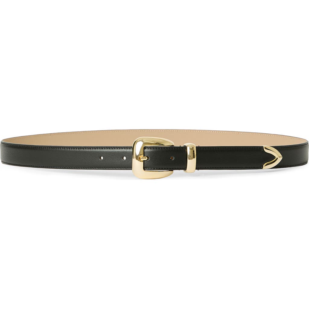 B-low The Belt Duke Leather Belt In Black Gold
