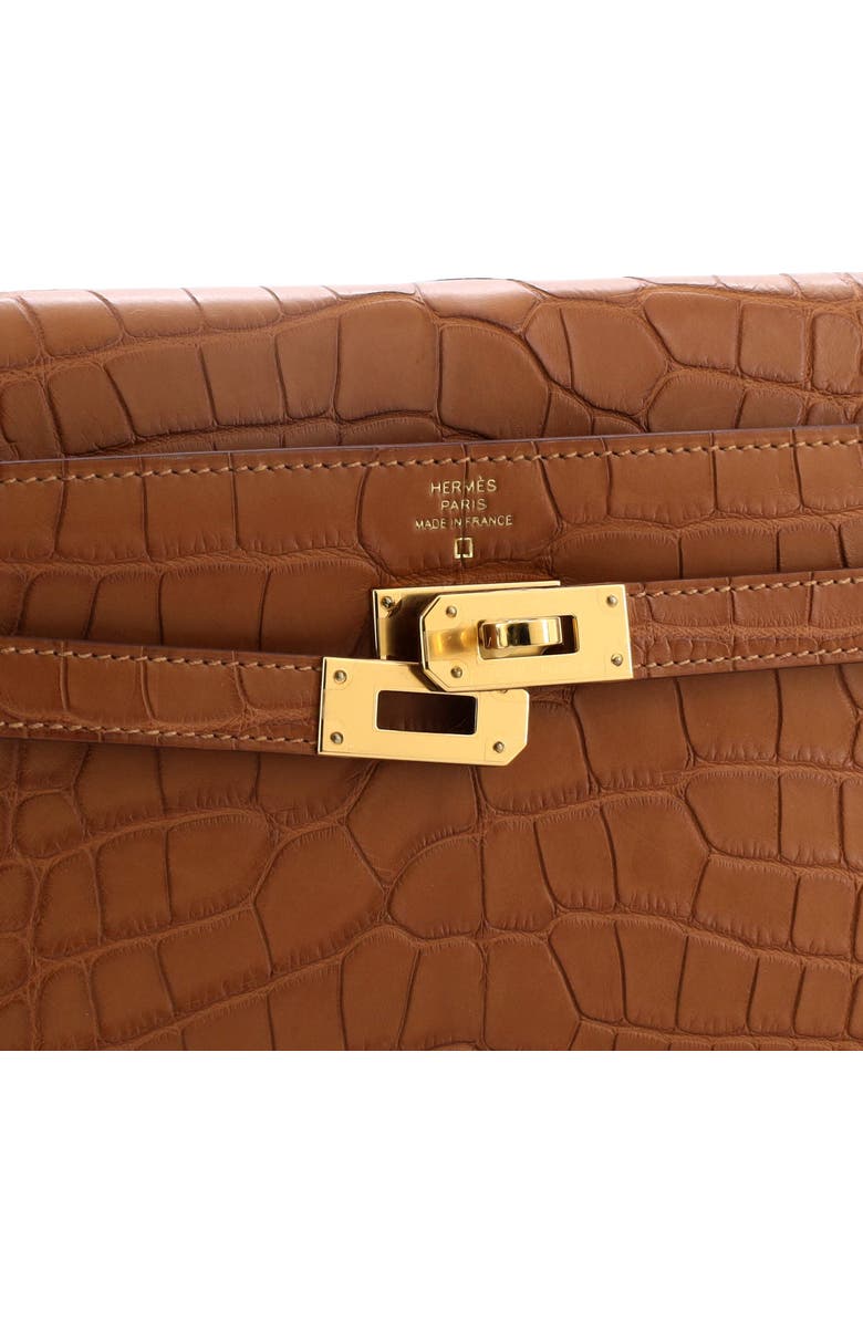 Pre-Owned Hermes Kelly To Go Wallet Alligator, Alternate, color,