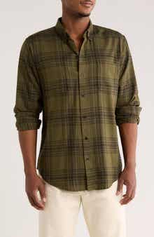 Scotch & Soda Textured Plaid Button-Up Shirt