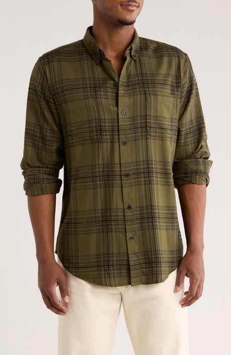 Scotch & Soda Textured Plaid Button-Up Shirt