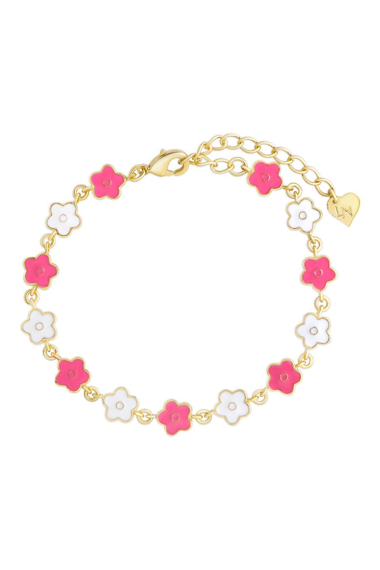 Flower Bracelet, Main, color, GOLD