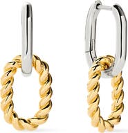 Ana Luisa Drop Earrings - Ash Double Mini Two Tone