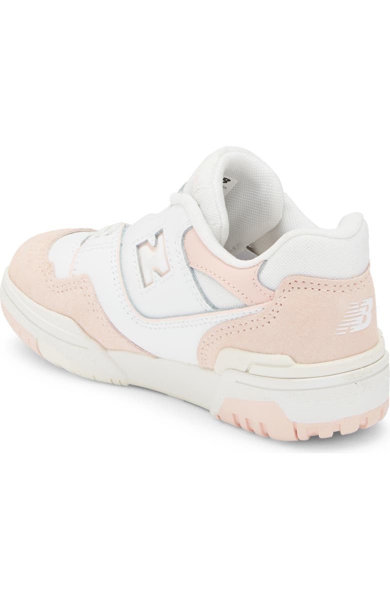 New Balance Kids' B550 Sneaker, Alternate, color, White/ Pink Haze