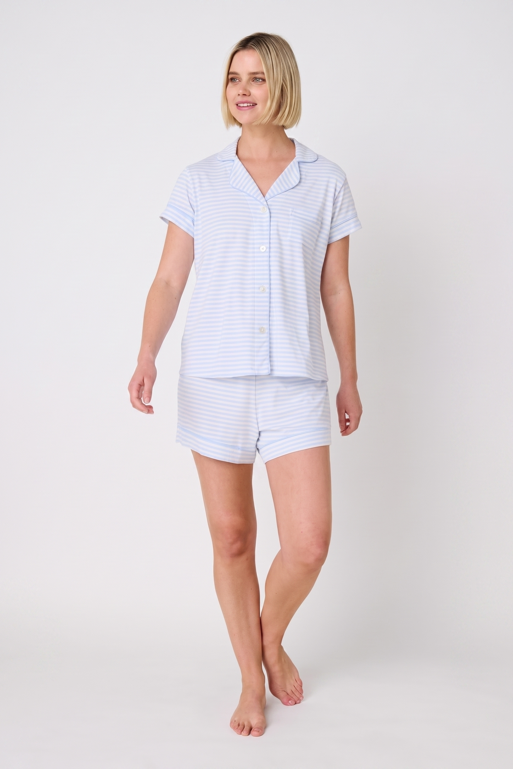 selected Essential Stripe Heavenly Blue