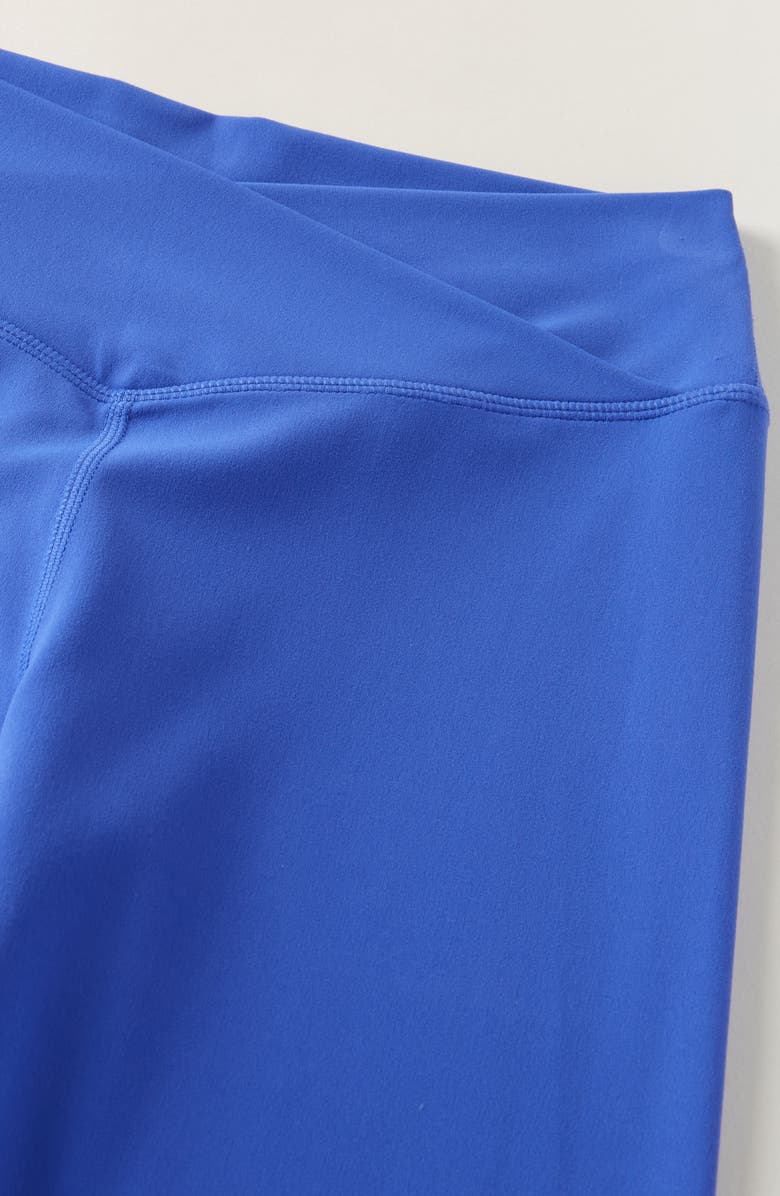 Zella Girl Kids' Live By Crossover High Waist Flare Leggings, Alternate, color, Blue Dazzle