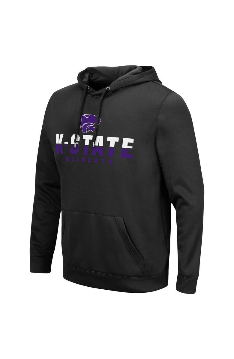 COLOSSEUM Men's Colosseum Black Kansas State Wildcats Lantern Pullover Hoodie, Alternate, color, Black