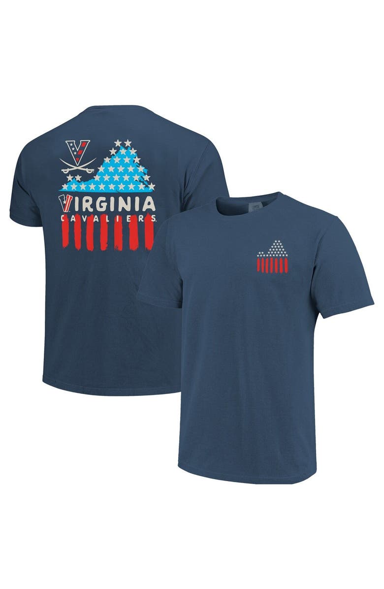 IMAGE ONE Men's Navy Virginia Cavaliers Red, White & Hoo T-Shirt, Main, color, Navy