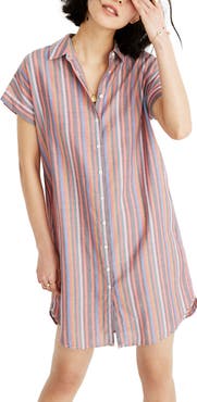 Madewell Stripe Central Shirtdress