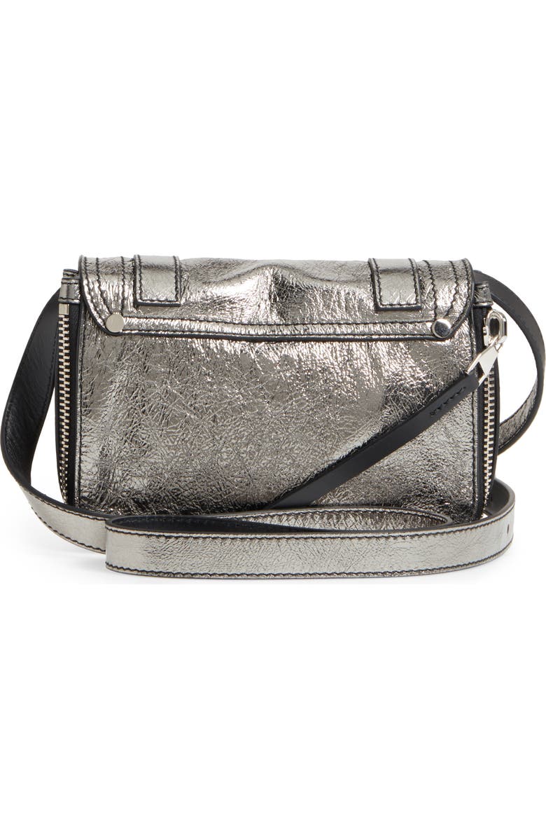 Proenza Schouler Mini PS1 Metallic Leather Crossbody Bag, Alternate, color,