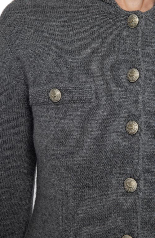 Zadig & Voltaire Womens Anthracite Lucy Wool And Cashmere Cardigan In Gray