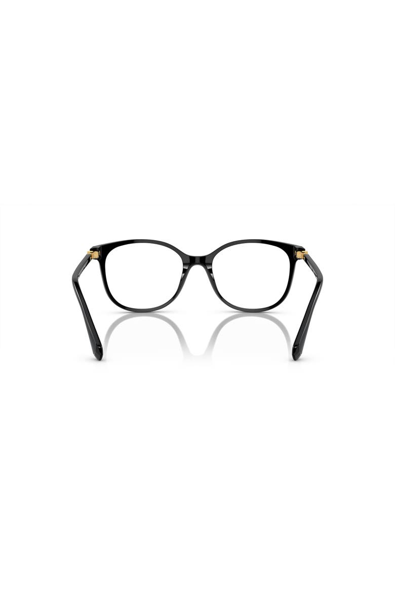 Swarovski 51mm Square optical glasses, Alternate, color, Black
