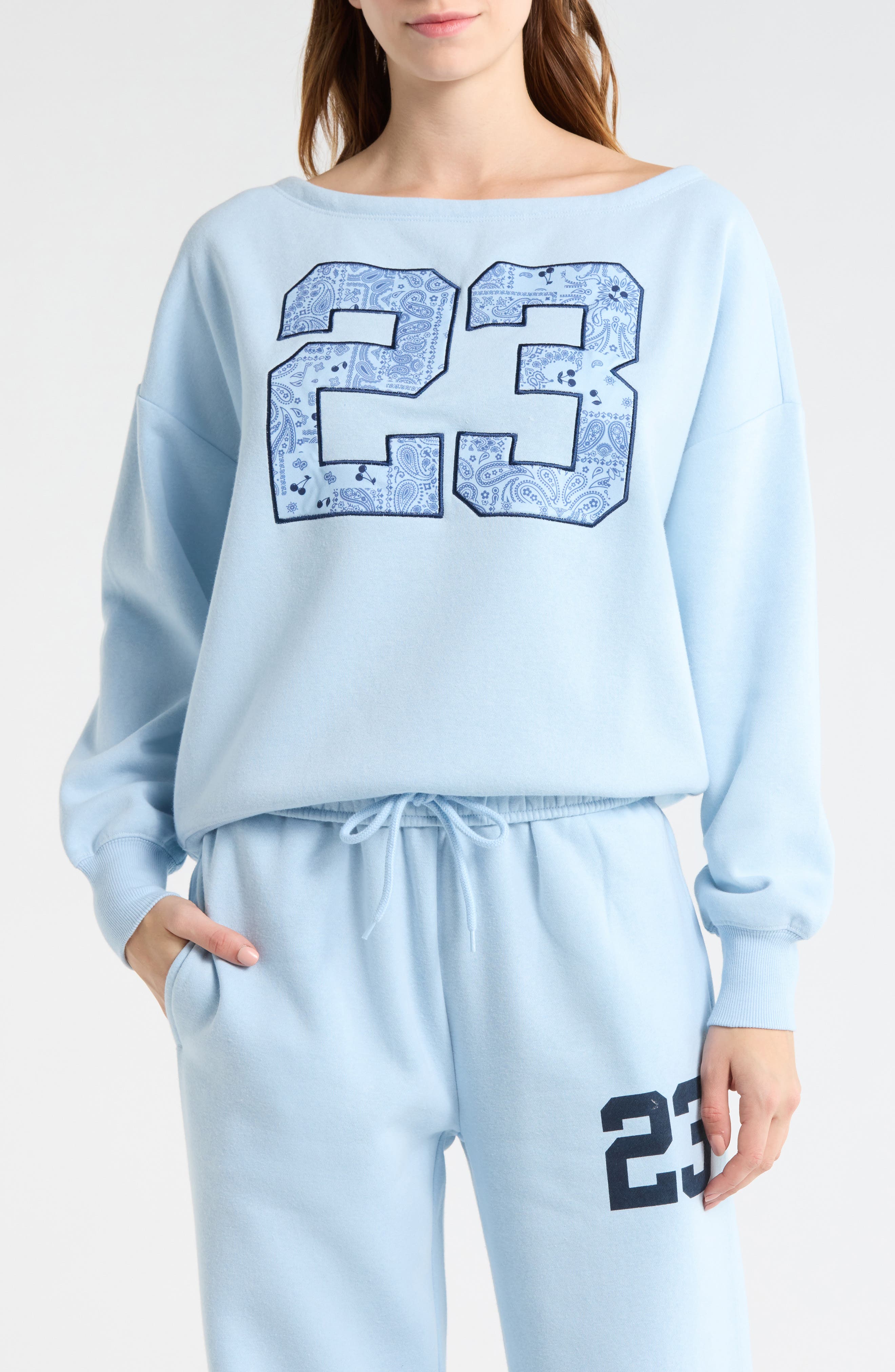 Vinyl Icons 23 Appliqué Fleece Sweatshirt