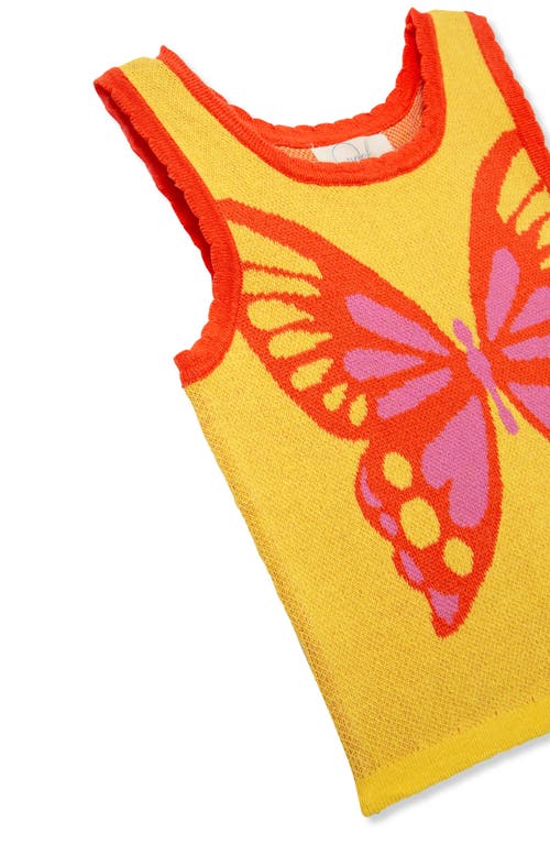 Shop Peek Aren't You Curious Kids' Butterfly Knit Tank & Shorts Set In Coral