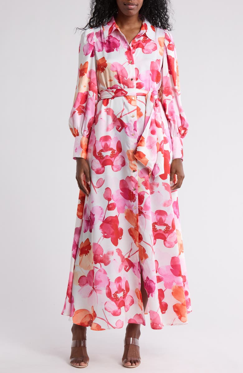 BY DESIGN Rebel Twill Maxi Dress, Main, color, Lorelai Flower