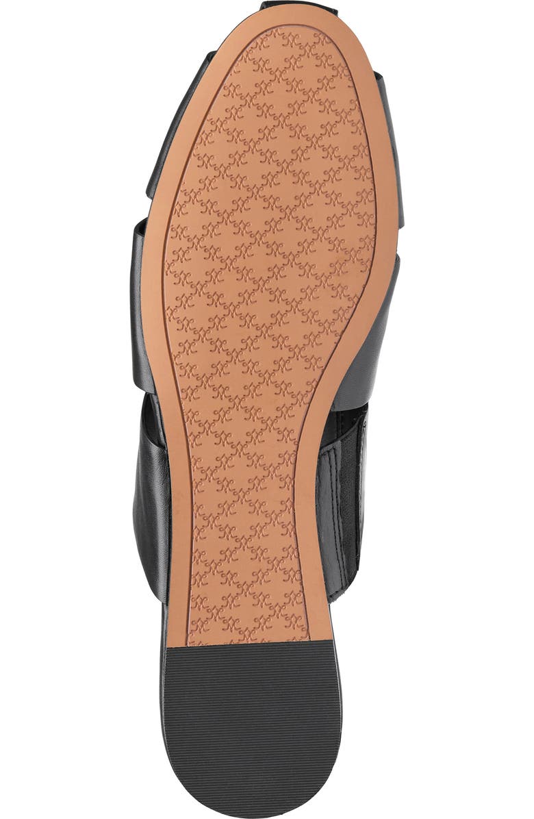 Johnston & Murphy Claire Leather Fisherman Mule Sandal, Alternate, color, Black Nappa Leather