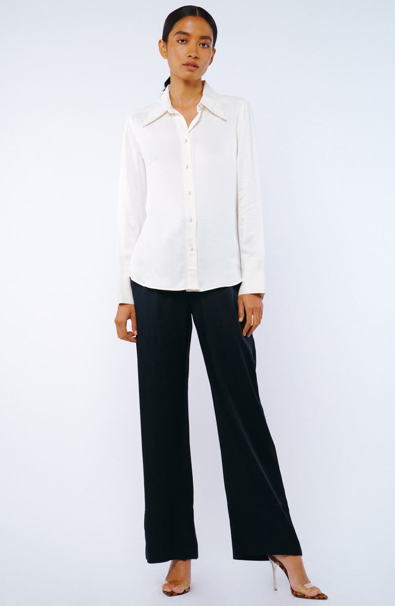 CIEBON Jacque Button-Up Shirt, Alternate, color, White