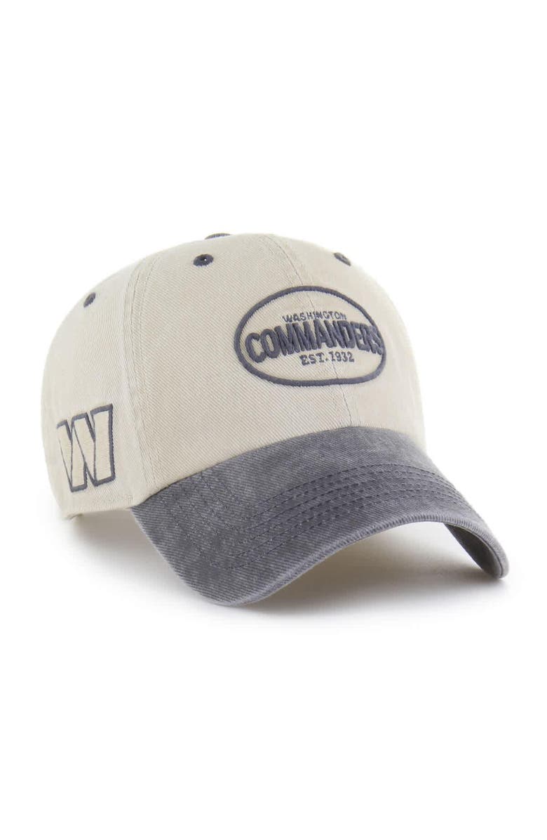 '47 Men's '47 Khaki Washington Commanders Breaking Trail Clean Up Adjustable Hat, Main, color,
