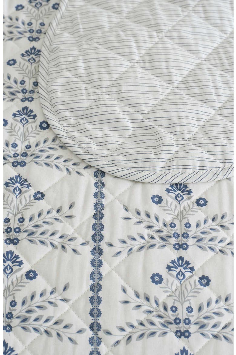 Willa Floral Stripe Quilt, Alternate, color, VANILLA/ GREY