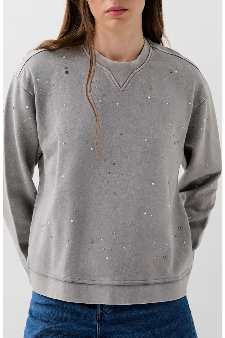Multistuds Aop Sweater, Main, color, Light Grey