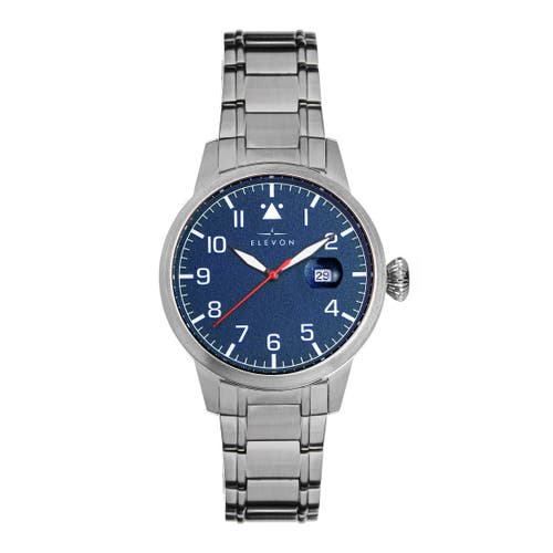 Elevon Stealth Bracelet Watch w/Date in Blue 