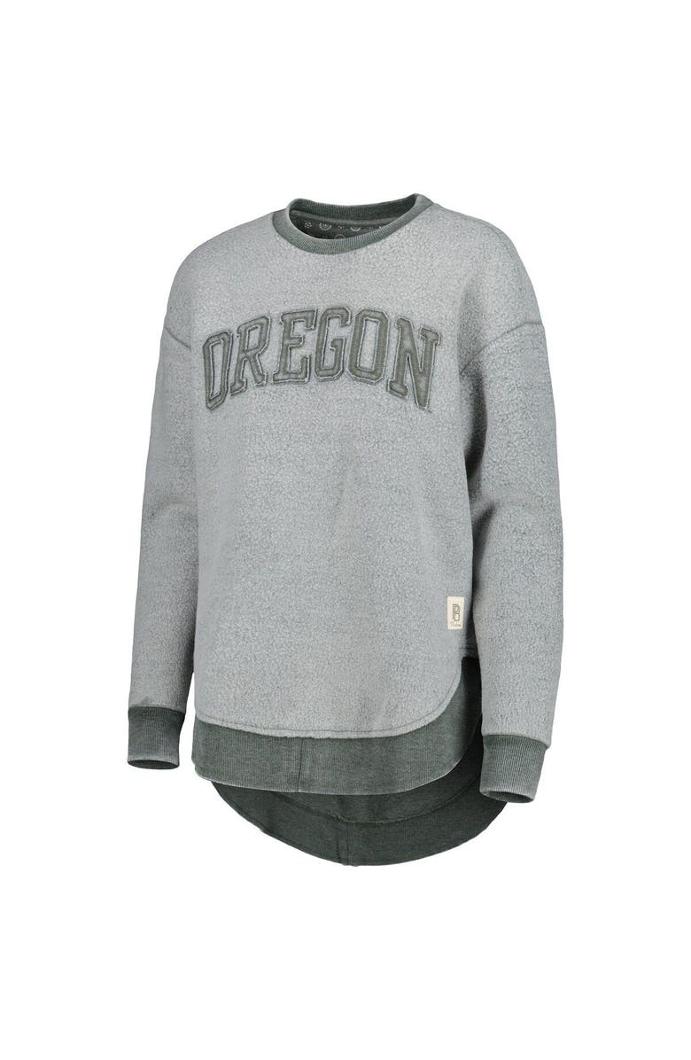 PRESSBOX Women's Pressbox Green Oregon Ducks Ponchoville Pullover Sweatshirt, Alternate, color, 
