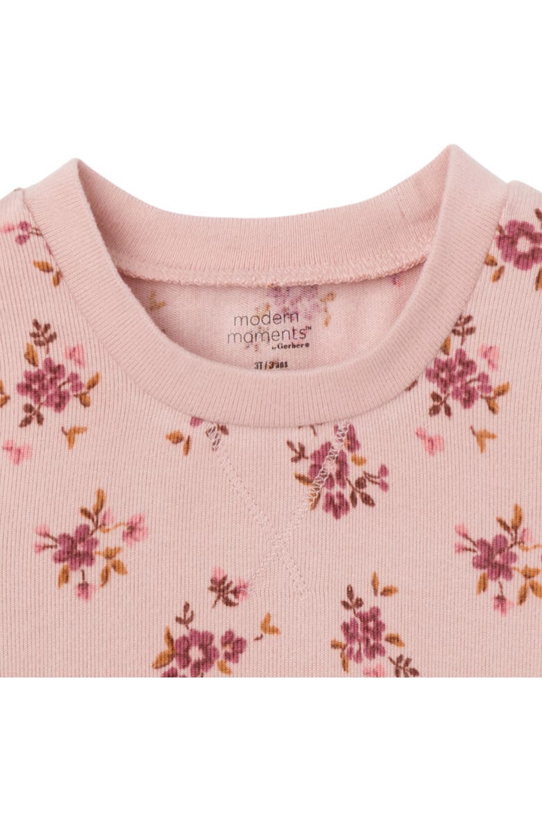 Hacci Pajama Top & Pant Set, Alternate, color, Light Rose Dahlia