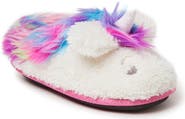 DEARFOAMS Kids' Peyton Novelty Unicorn Fuzzy Slipper