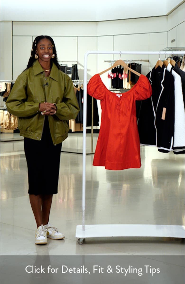 Zuri Puff Sleeve Fit & Flare Minidress
