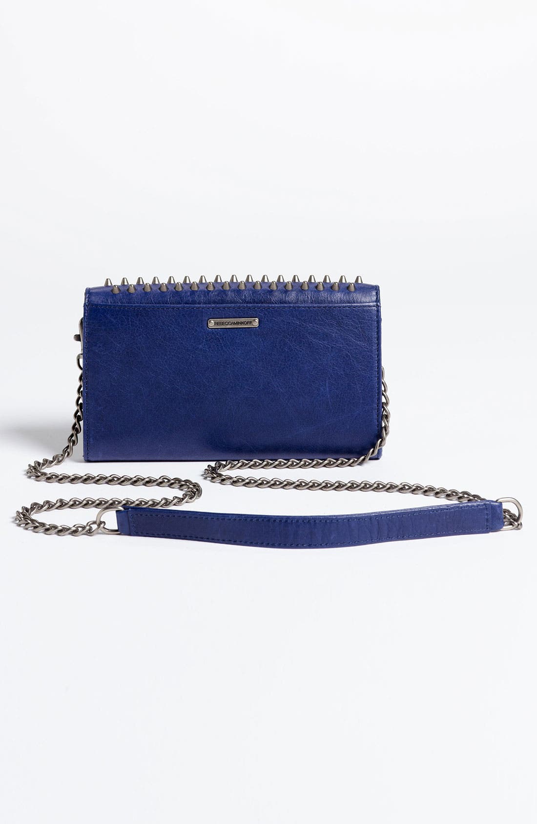 Studded Wallet on a Chain, Alternate, color, ROYAL