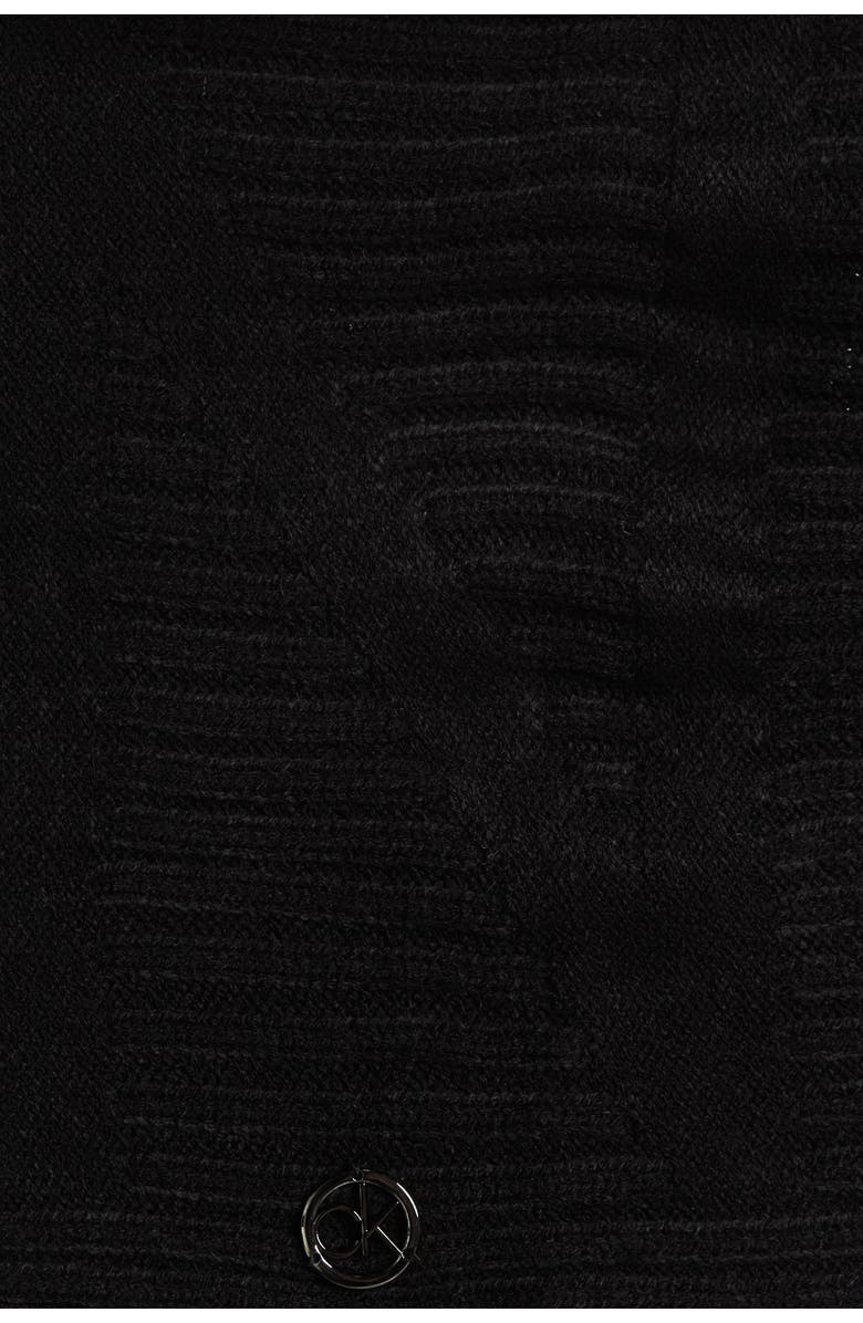 Calvin Klein Plaited Logo Loop Scarf, Alternate, color, 