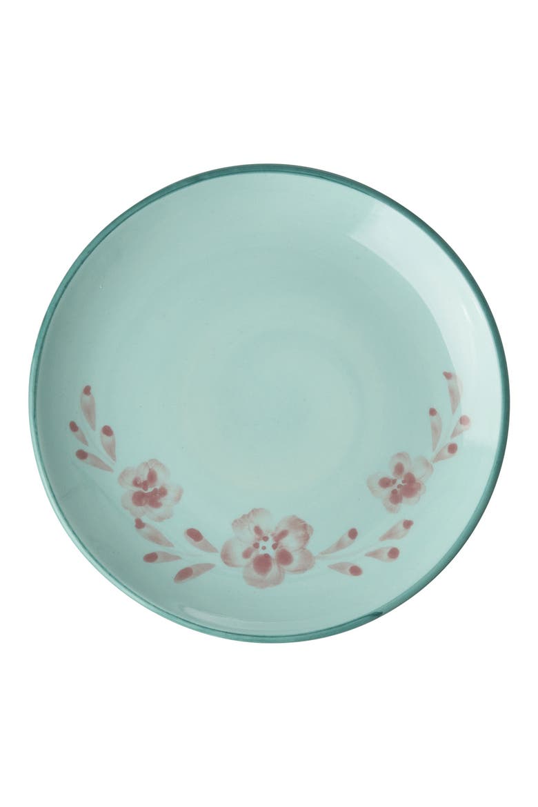 Set of 4 Hand-Painted Ceramic Cake Plates, Main, color, MULTI