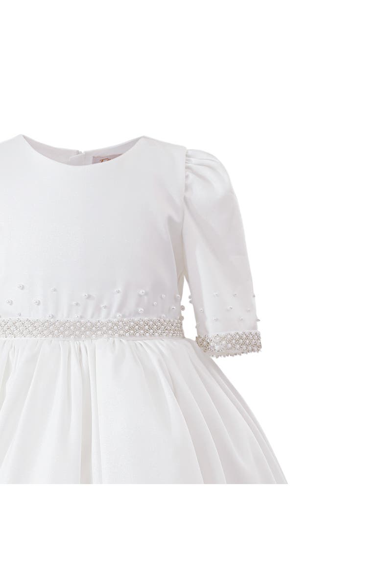 Tulleen Vasonette Pearl-Embellished Dress, Alternate, color, White