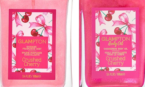 Glampton Crushed Cherry Fragrance & Body Oil Set In Transparent