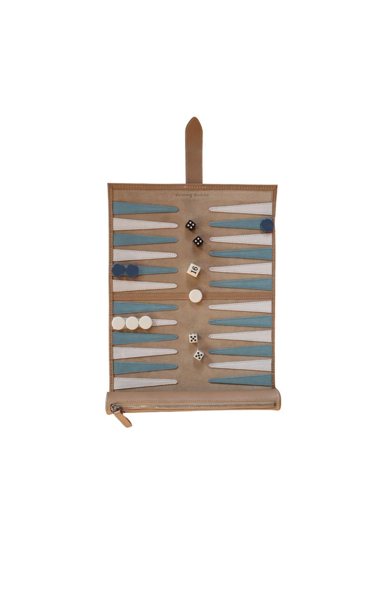 Throwing Doubles Travel Backgammon Board - St Barth, Main, color, St. Barth