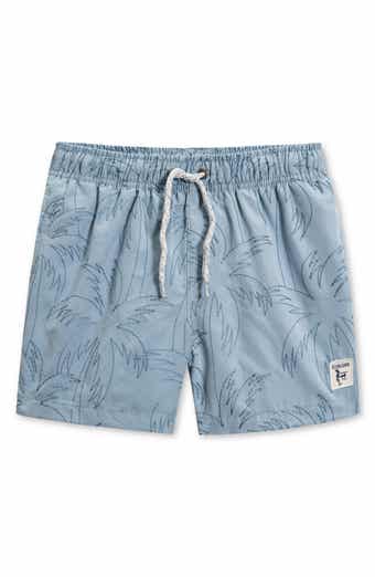 THE ENDLESS SUMMER Kids' Palm Embroidered Volley Swim Trunks