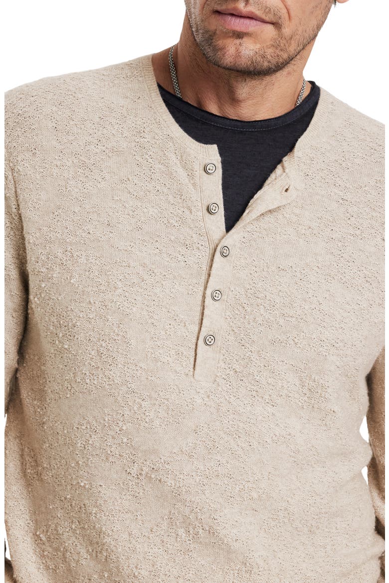 Alhandra Wool & Cashmere Henley Sweater, Alternate, color, HAY