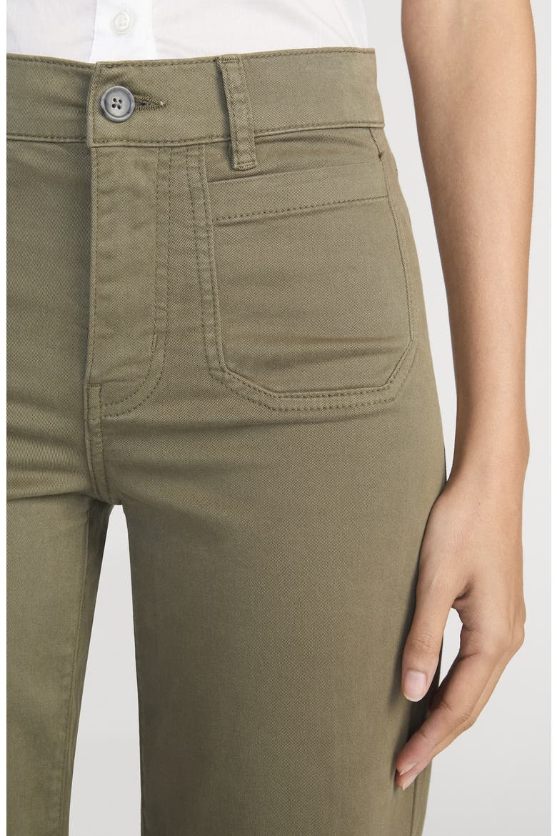 Le Slim Modernist Pocket Palazzo Jeans, Alternate, color, GRASSHOPPER