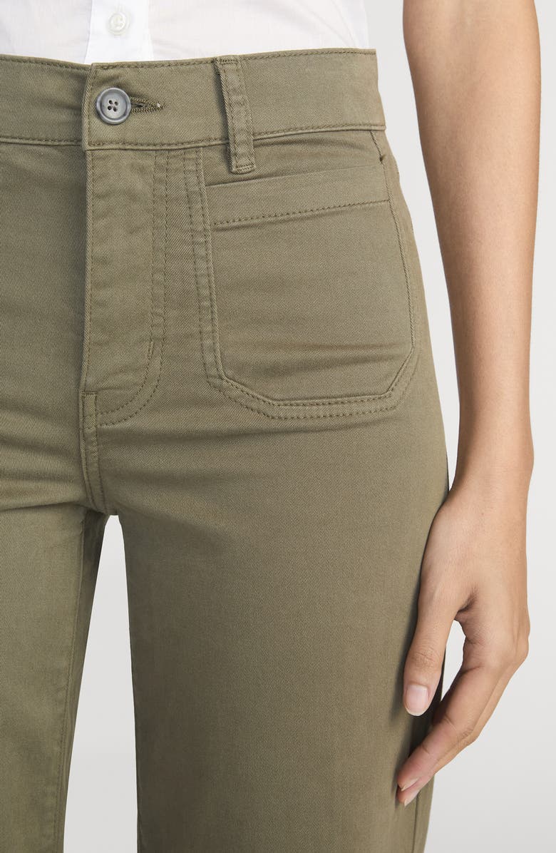 FRAME Le Slim Modernist Pocket Palazzo Jeans, Alternate, color, Grasshopper