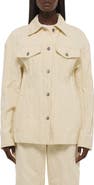 Helmut Lang Metallic Crushable Crinkle Denim Jacket