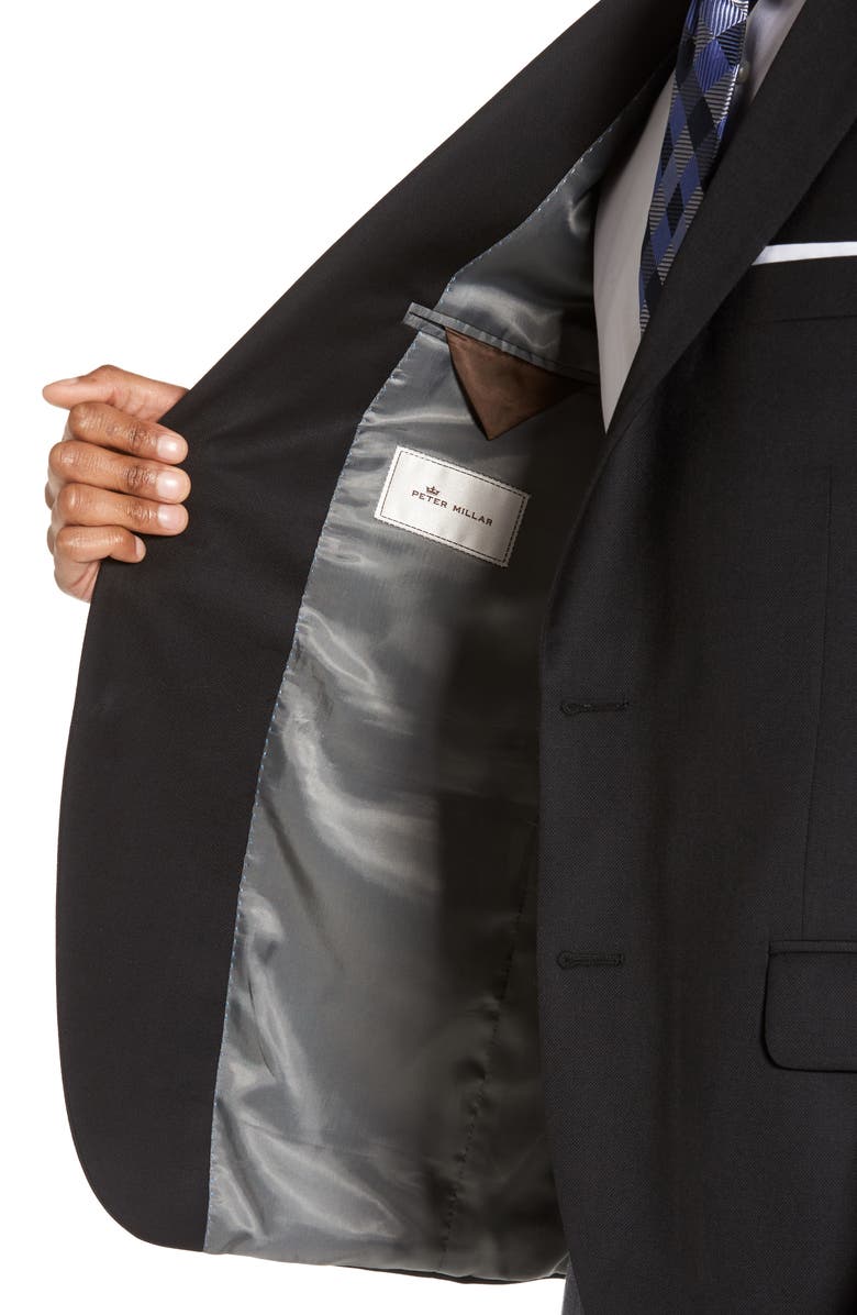 Peter Millar Flynn Classic Fit Wool Blazer, Alternate, color, Black