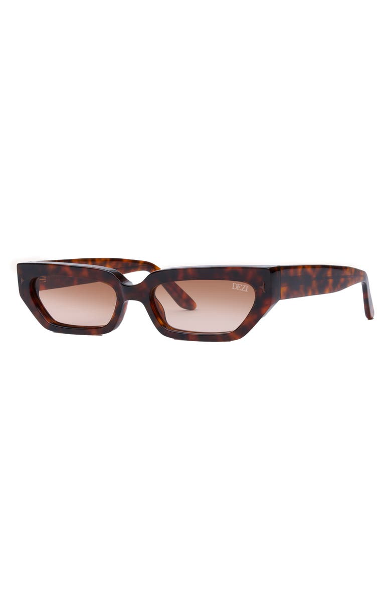 DEZI Lil Switch 55mm Rectangular Sunglasses, Alternate, color, Fiery Tortoise / Sienna Faded